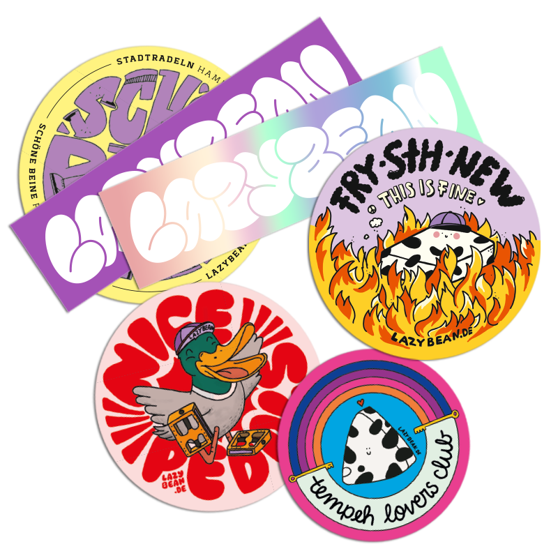 Lazybean Sticker Set