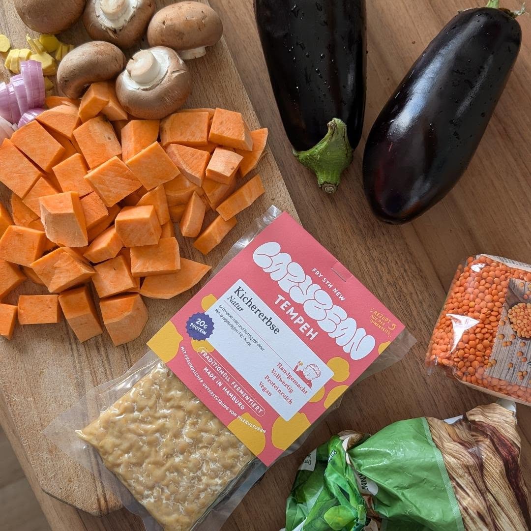Lunchtime Inspiration: Berbere-Eintopf mit Kichererbsen-Tempeh & buntem Reis 🍲