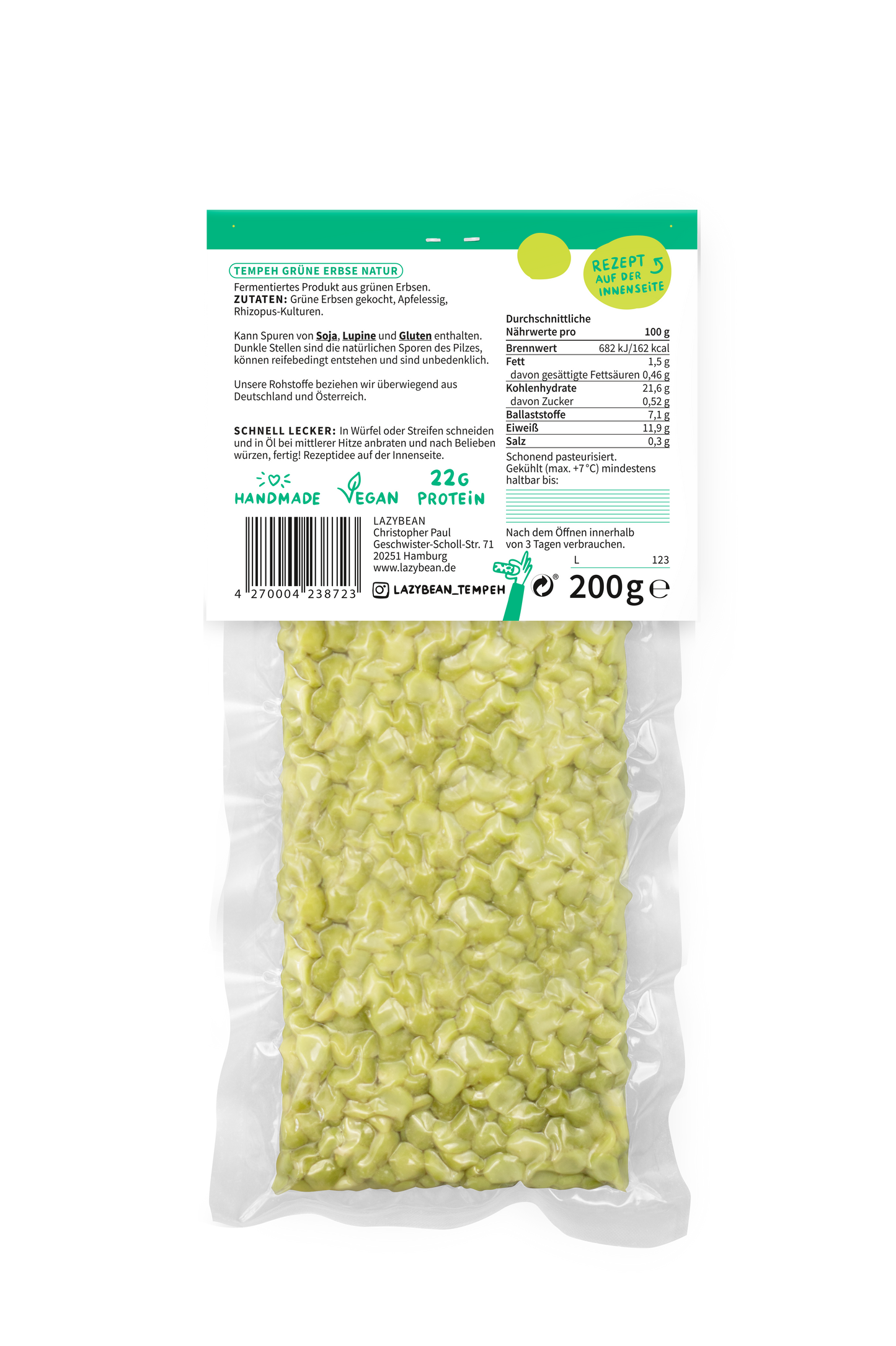 3er-Bundle Grüne Erbsen-Tempeh