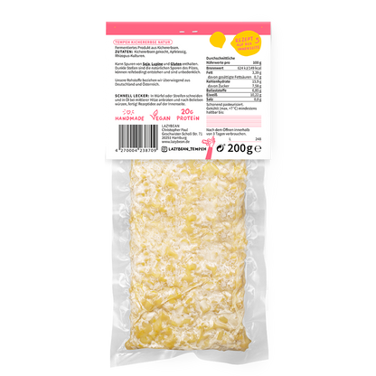 Kichererbsen Tempeh Natur