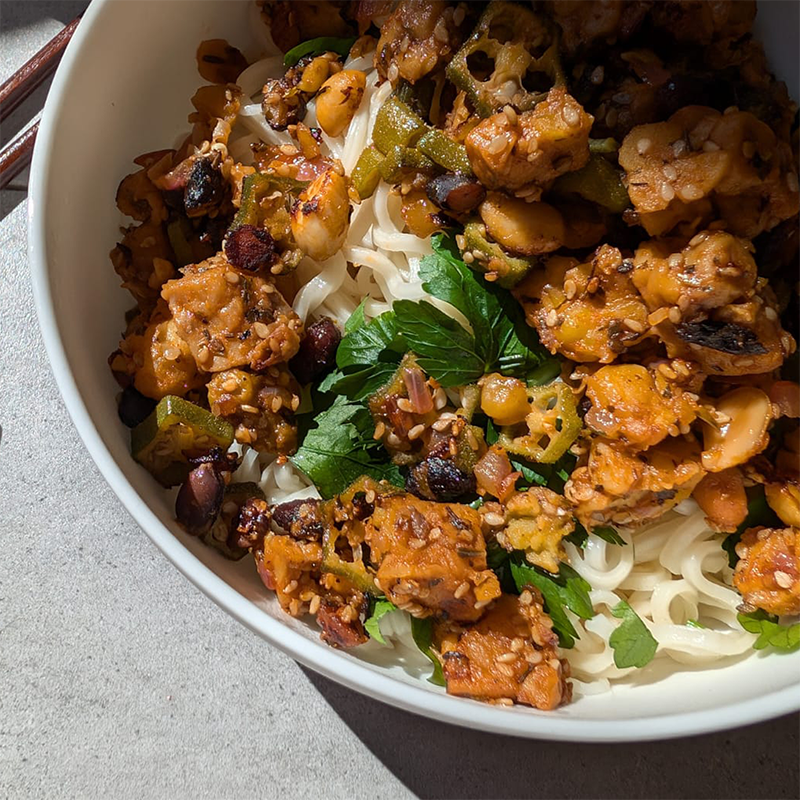 Tempeh Hack, Mariniert