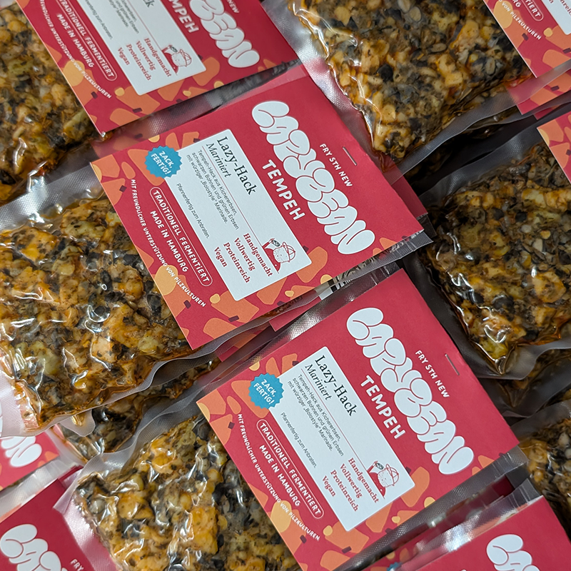 Lazybean Tempeh Bolo Hack — veganes Hackfleisch aus sojafrei­em Tempeh