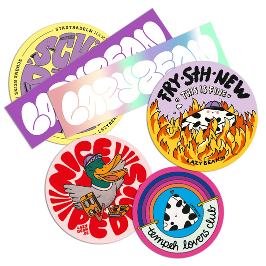 Lazybean Sticker Set