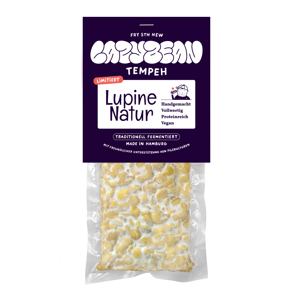 Süßlupinen Tempeh Natur von Lazybean, 200 g