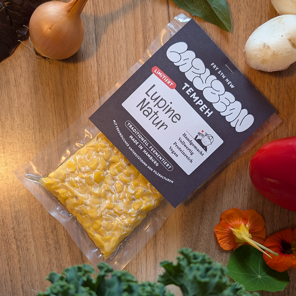 Süßlupinen Tempeh Natur von Lazybean aus Hamburg