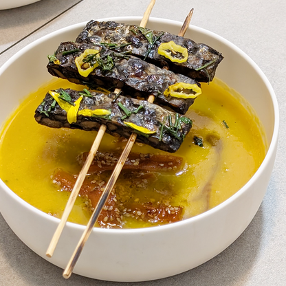 Schwarze Bohnen Tempeh Natur