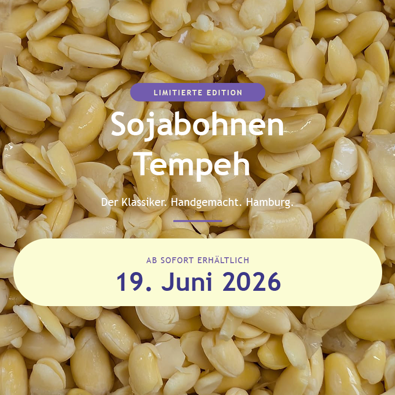Sojabohnen Tempeh Natur – Limitierte Edition
