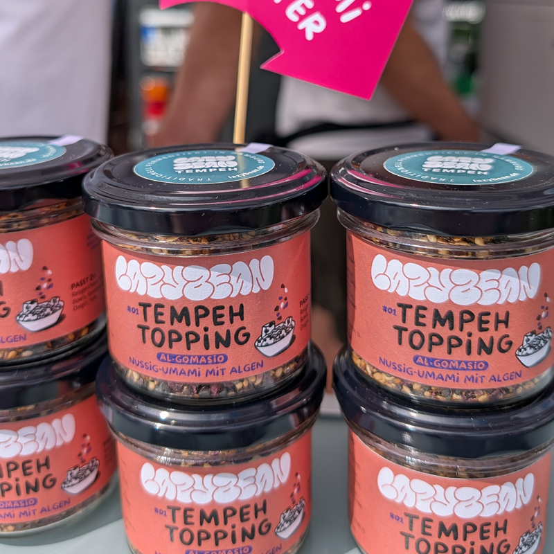 Lazybean Tempeh Topping AL-Gomasio im Glas — Sesam, Algen, Meersalz