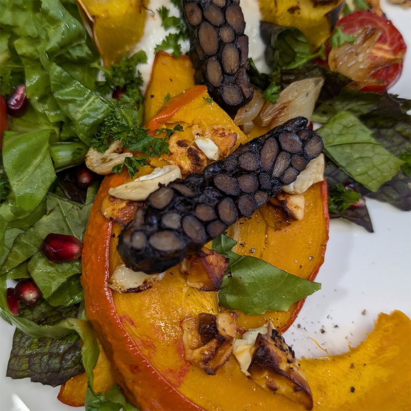 Schwarze Bohnen Tempeh Natur