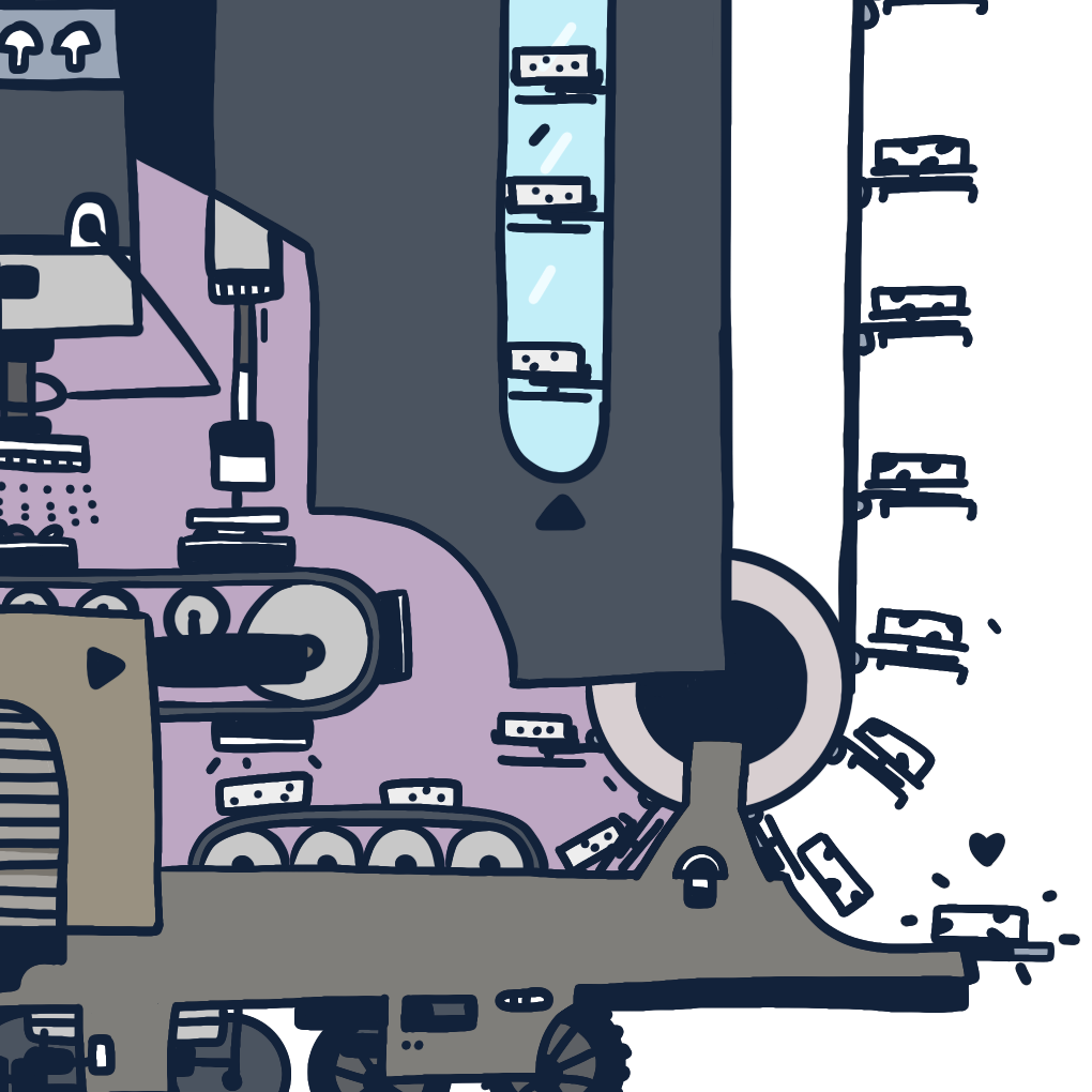 Tempeh Maschine zum Ausmalen