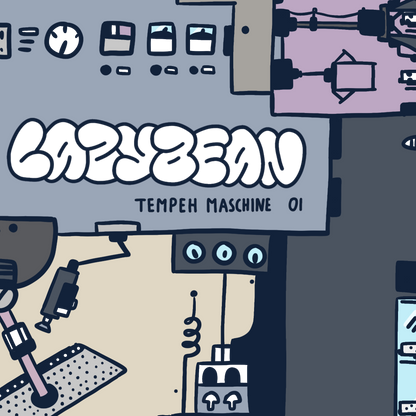 Tempeh Maschine zum Ausmalen