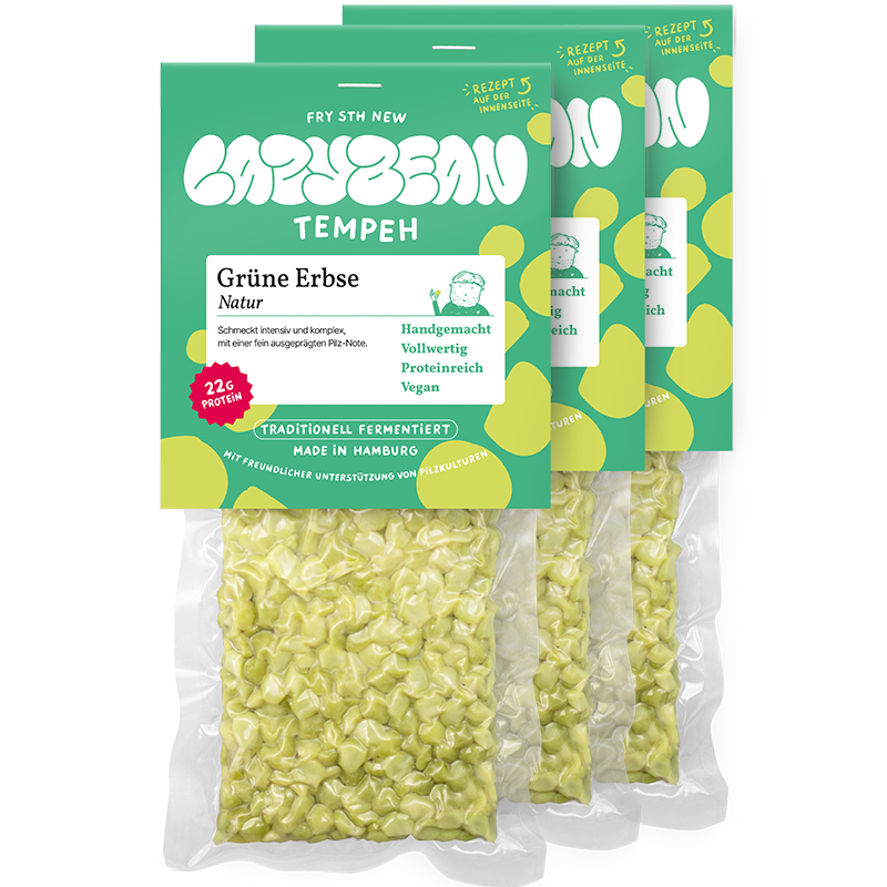 3er-Bundle Grüne Erbsen-Tempeh