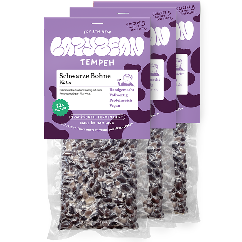 3er-Bundle Schwarze Bohnen-Tempeh