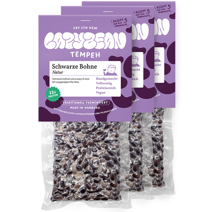 3er-Bundle Schwarze Bohnen-Tempeh