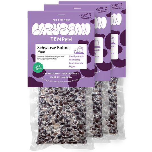 3er-Bundle Schwarze Bohnen-Tempeh